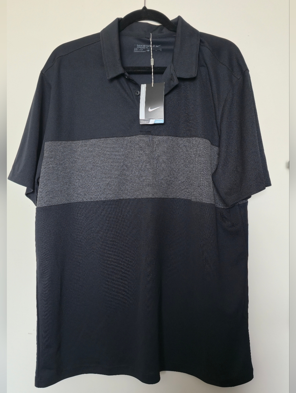 Nike Mens Golf Polo Black Shirt